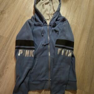 PINK Victoria's Secret Hoodie with Black Lettering